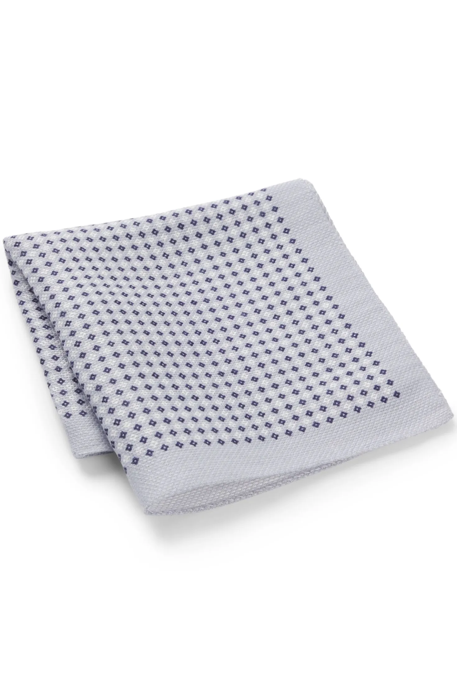 BOSS BY BECKHAM pocket square in linen and cotton