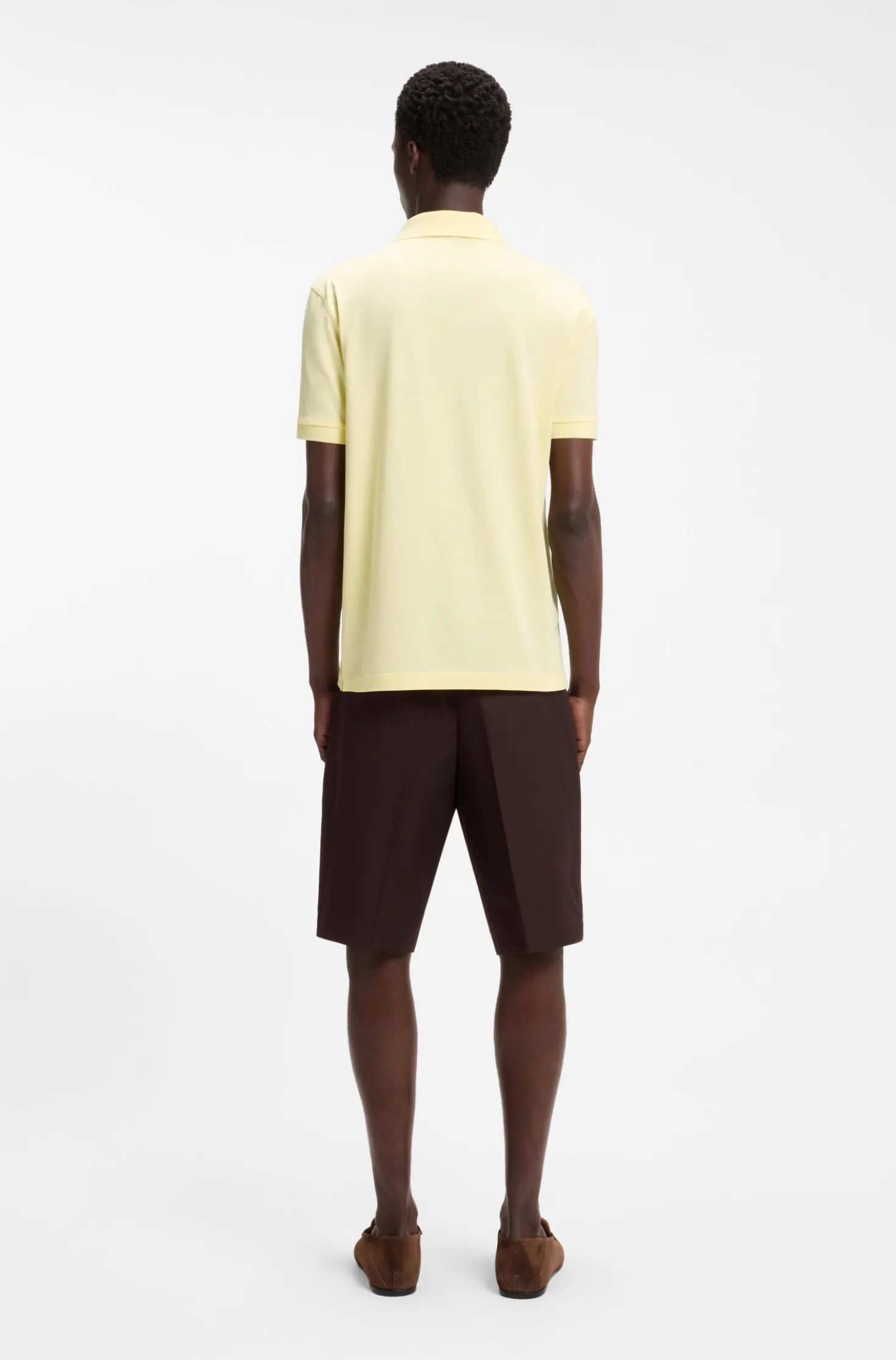 BOSS BY BECKHAM polo shirt in cotton and silk