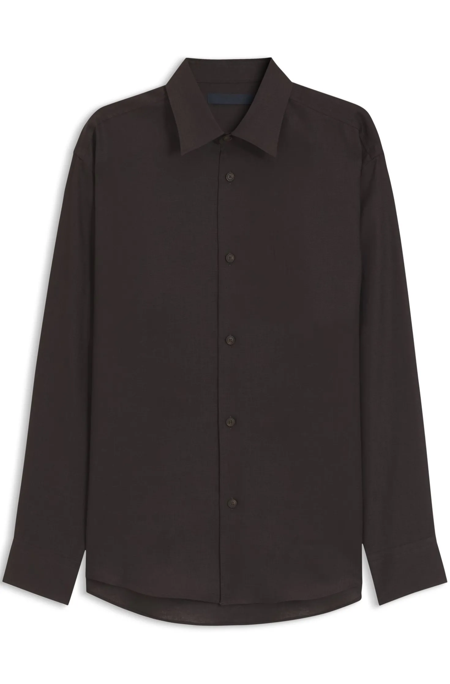 BOSS BY BECKHAM relaxed-fit linen shirt