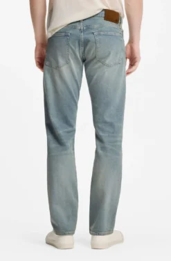BOSS BY BECKHAM slim-fit jeans in blue stretch denim