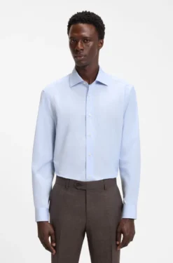 BOSS BY BECKHAM slim-fit shirt in cotton