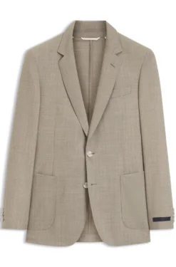 BOSS BY BECKHAM slim-fit suit jacket in virgin wool