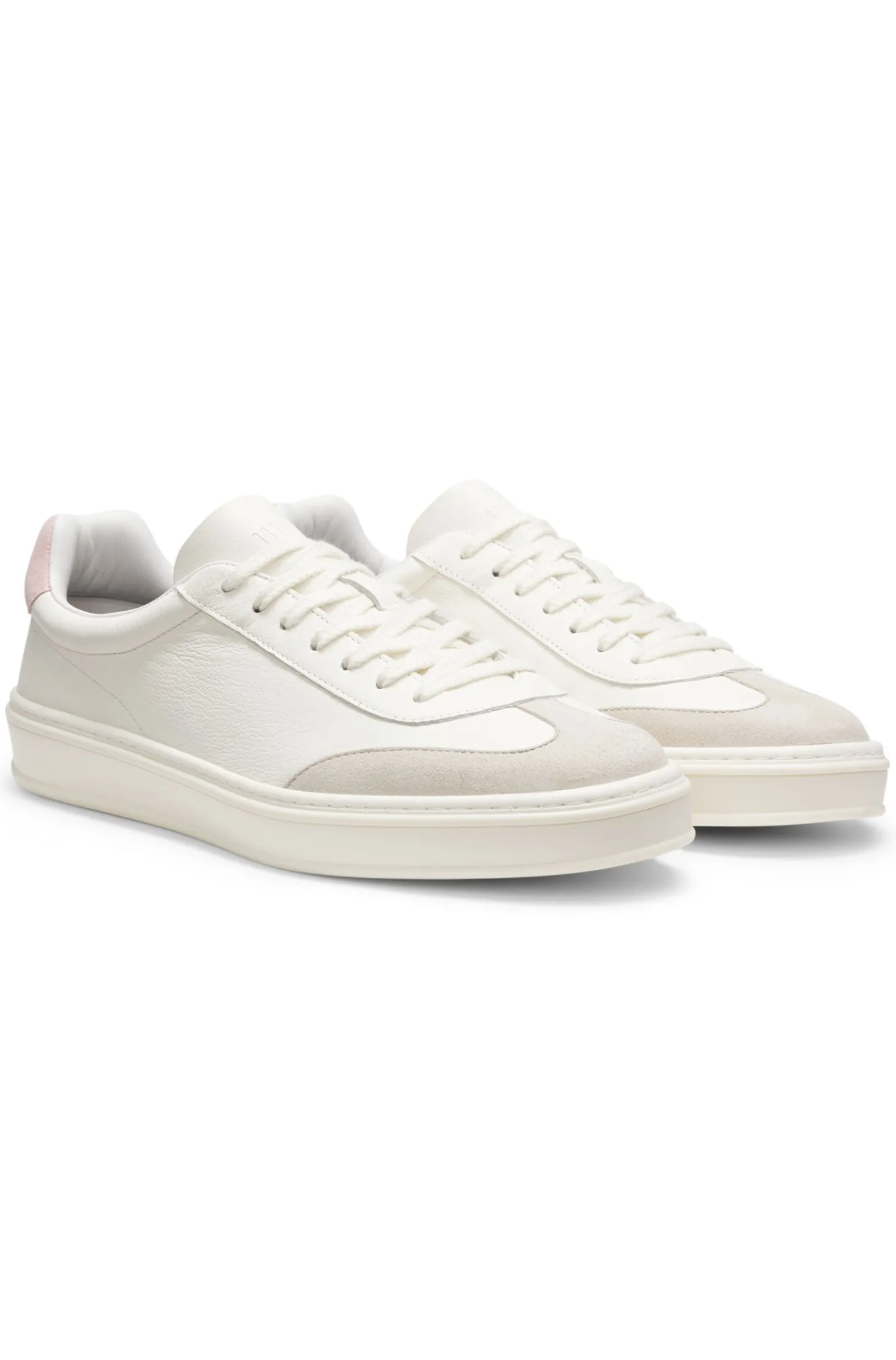 BOSS BY BECKHAM trainers in leather and suede