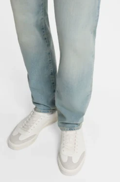 BOSS BY BECKHAM trainers in leather and suede