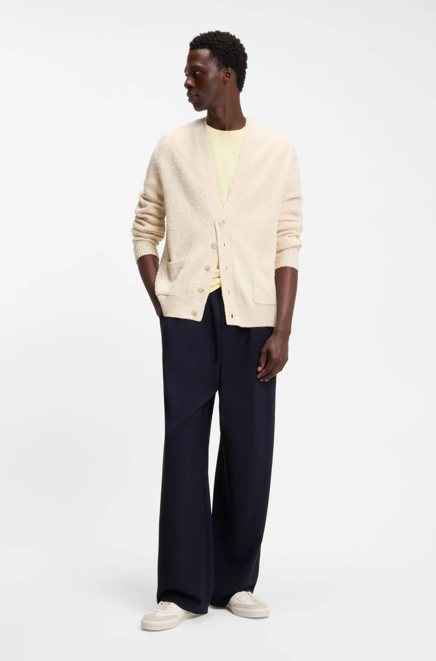 BOSS BY BECKHAM T-shirt in cotton and silk