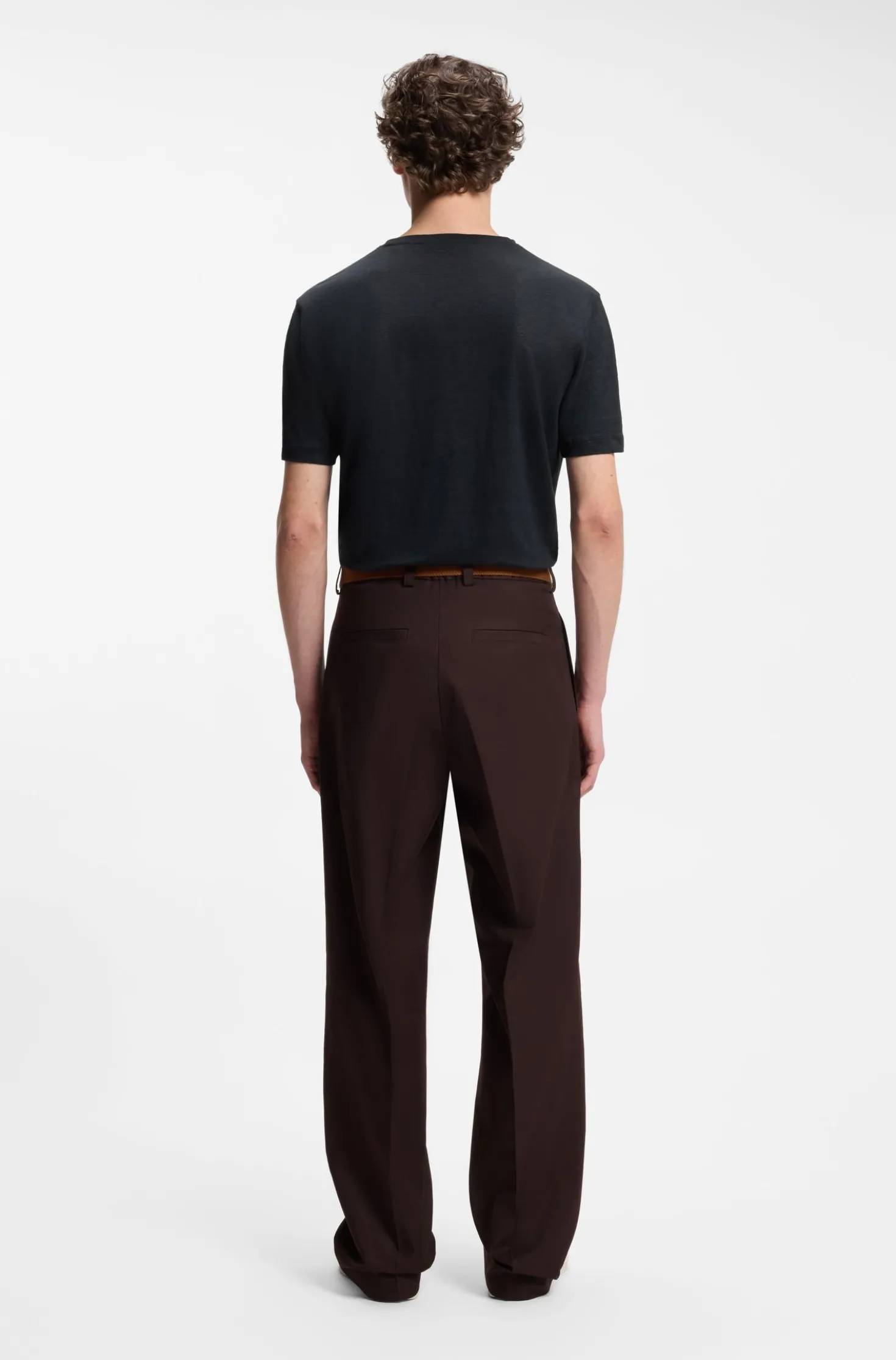 BOSS BY BECKHAM T-shirt in linen