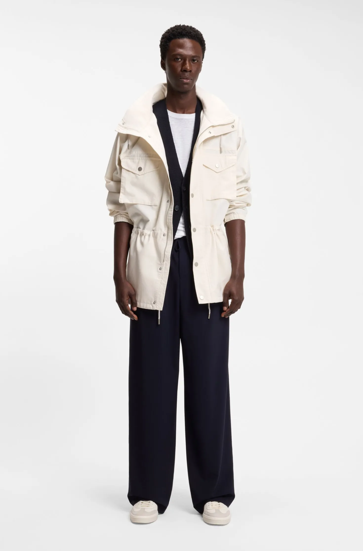 BOSS BY BECKHAM T-shirt in linen