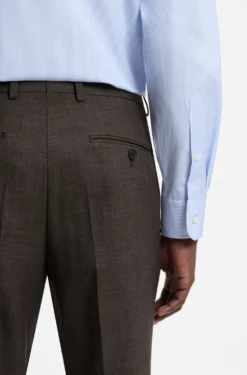 BOSS BY BECKHAM wool-blend slim-fit suit trousers