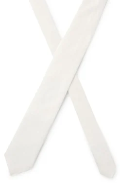 BOSS ONE Jacquard-structured tie in linen and silk