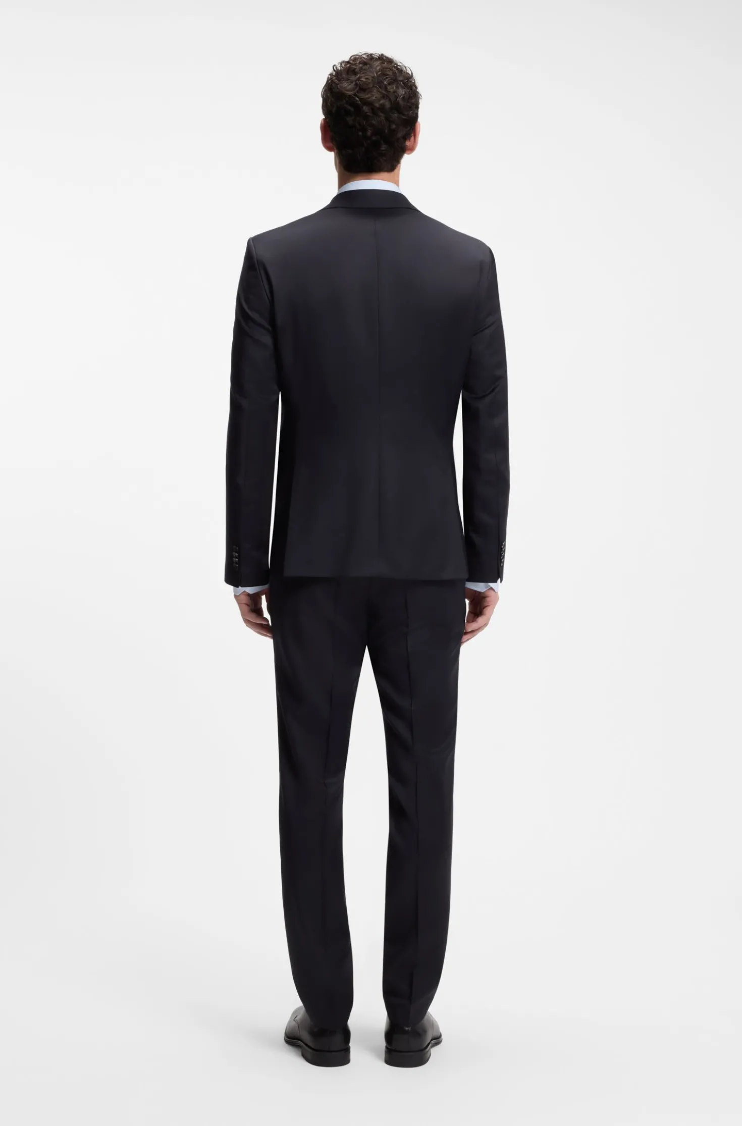 BOSS ONE Regular-fit suit jacket in virgin-wool serge