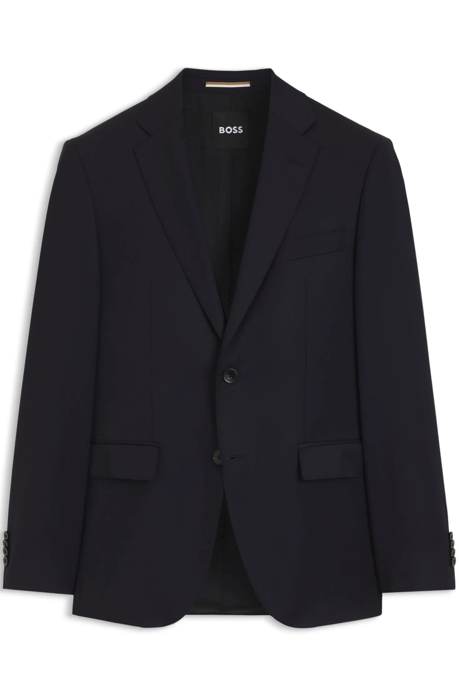 BOSS ONE Regular-fit suit jacket in virgin-wool serge
