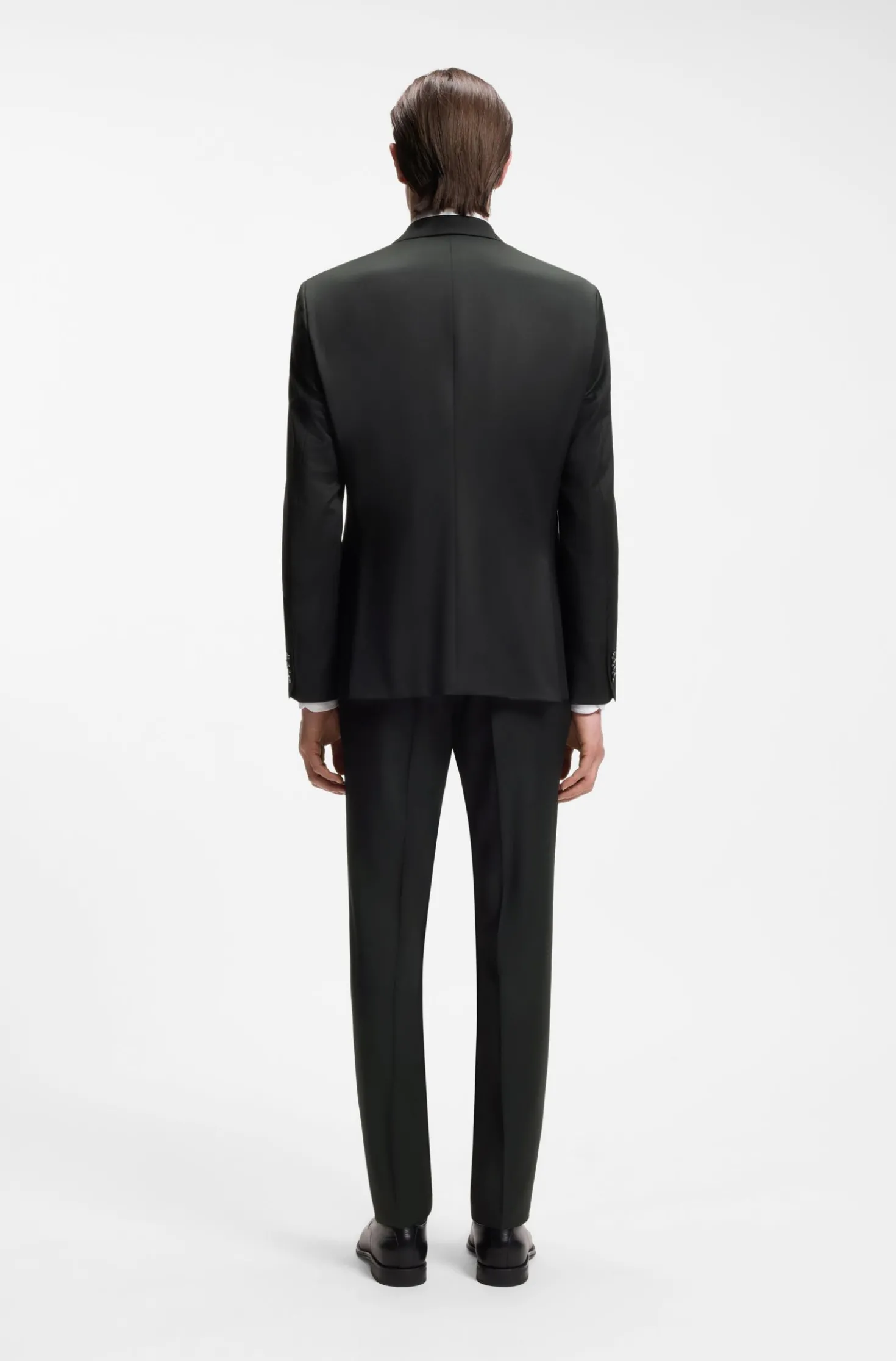 BOSS ONE Regular-fit suit jacket in virgin-wool serge