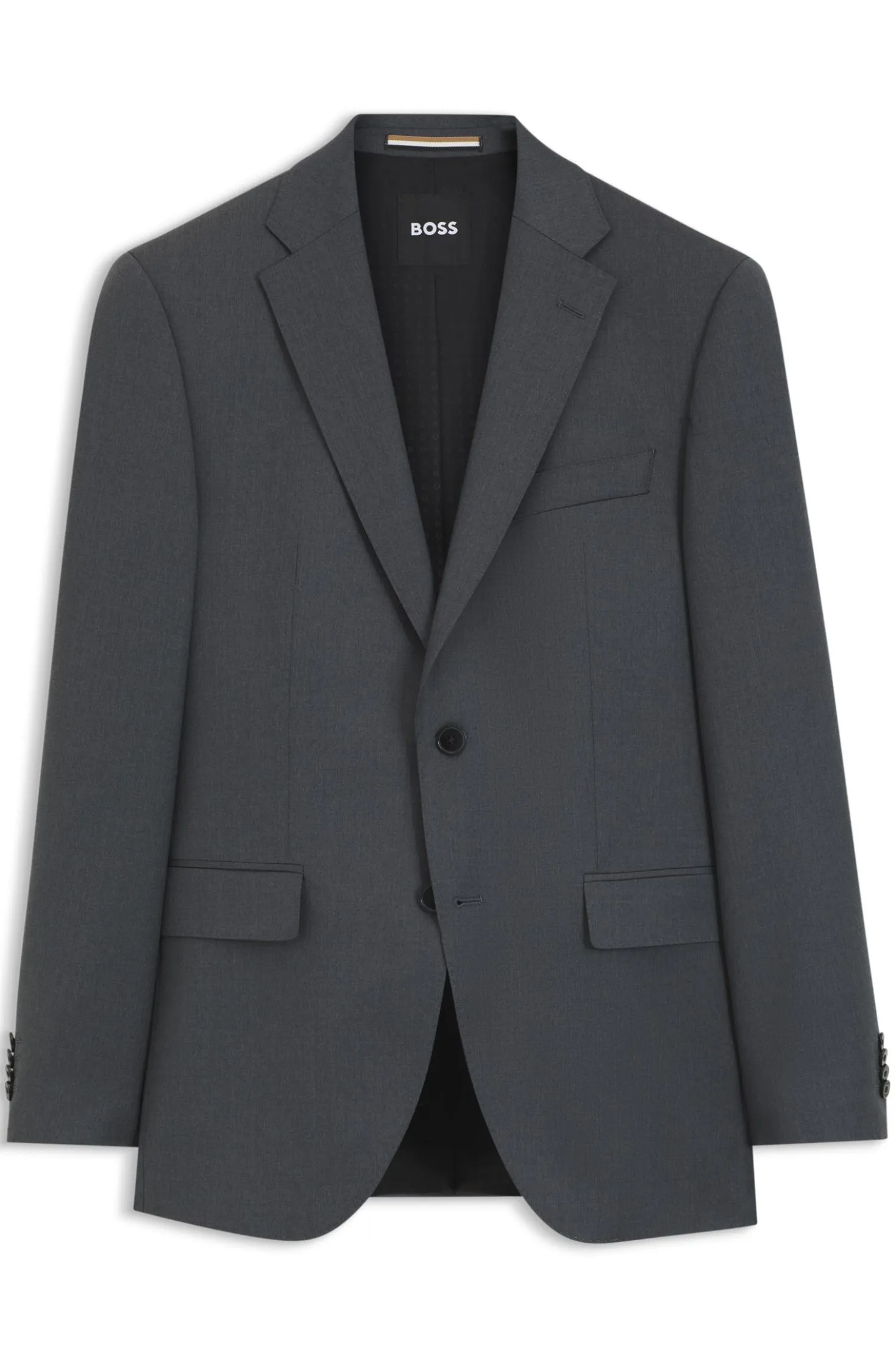 BOSS ONE Regular-fit suit jacket in virgin-wool serge