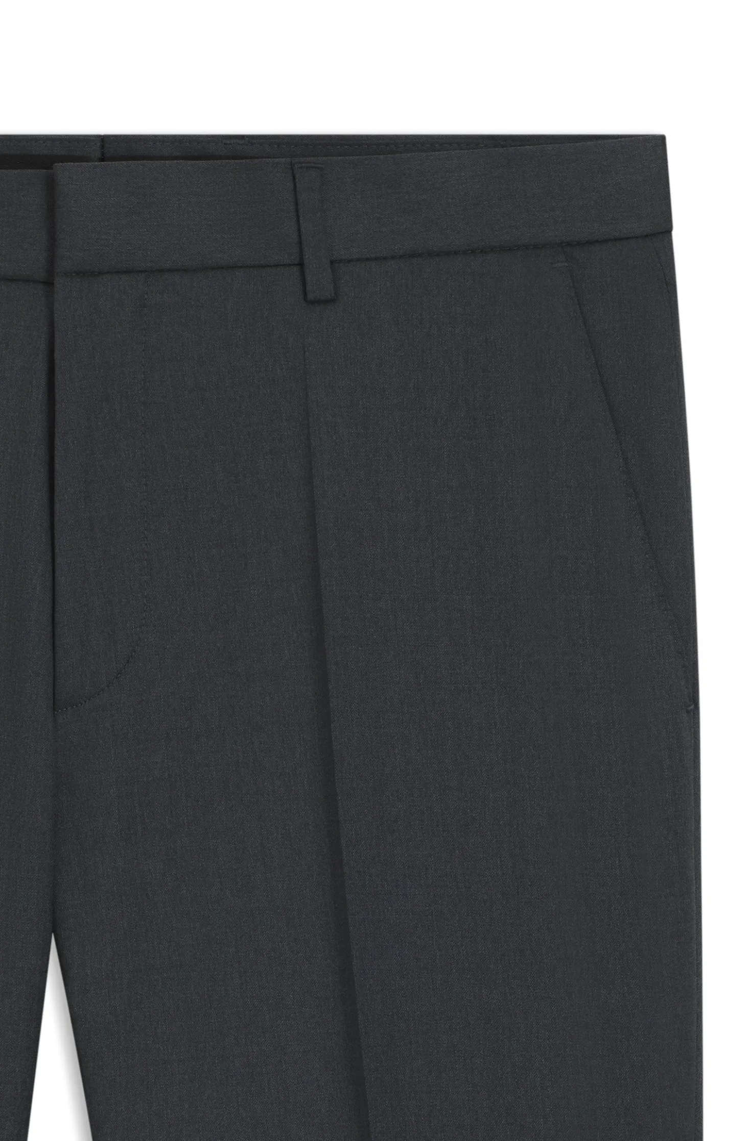 BOSS ONE Regular-fit trousers in virgin-wool serge