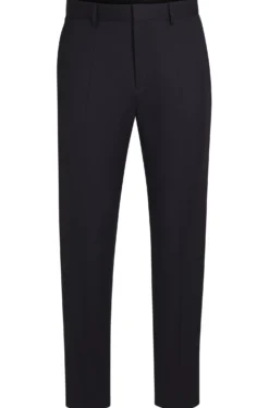 BOSS ONE Regular-fit trousers in virgin-wool serge