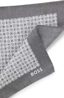BOSS ONE Silk pocket square with digital print