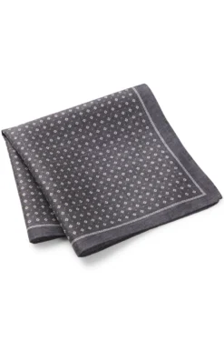 BOSS ONE Silk pocket square with printed pattern
