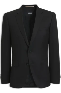 BOSS ONE Slim-fit suit jacket in virgin-wool serge