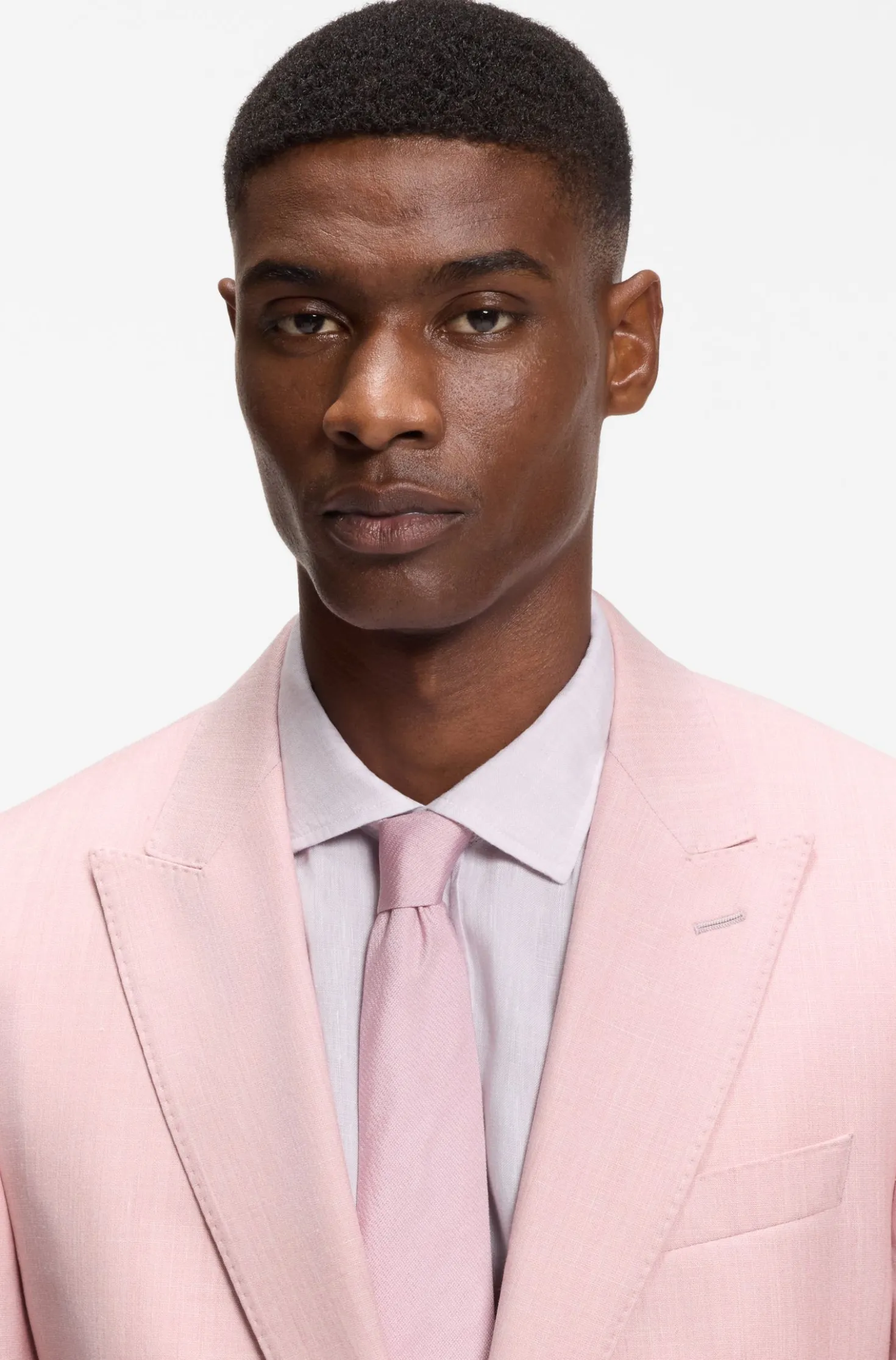 BOSS ONE Slim-fit suit jacket in wool, silk and linen