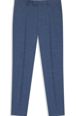 BOSS ONE Slim-fit suit trousers in wool, silk and linen