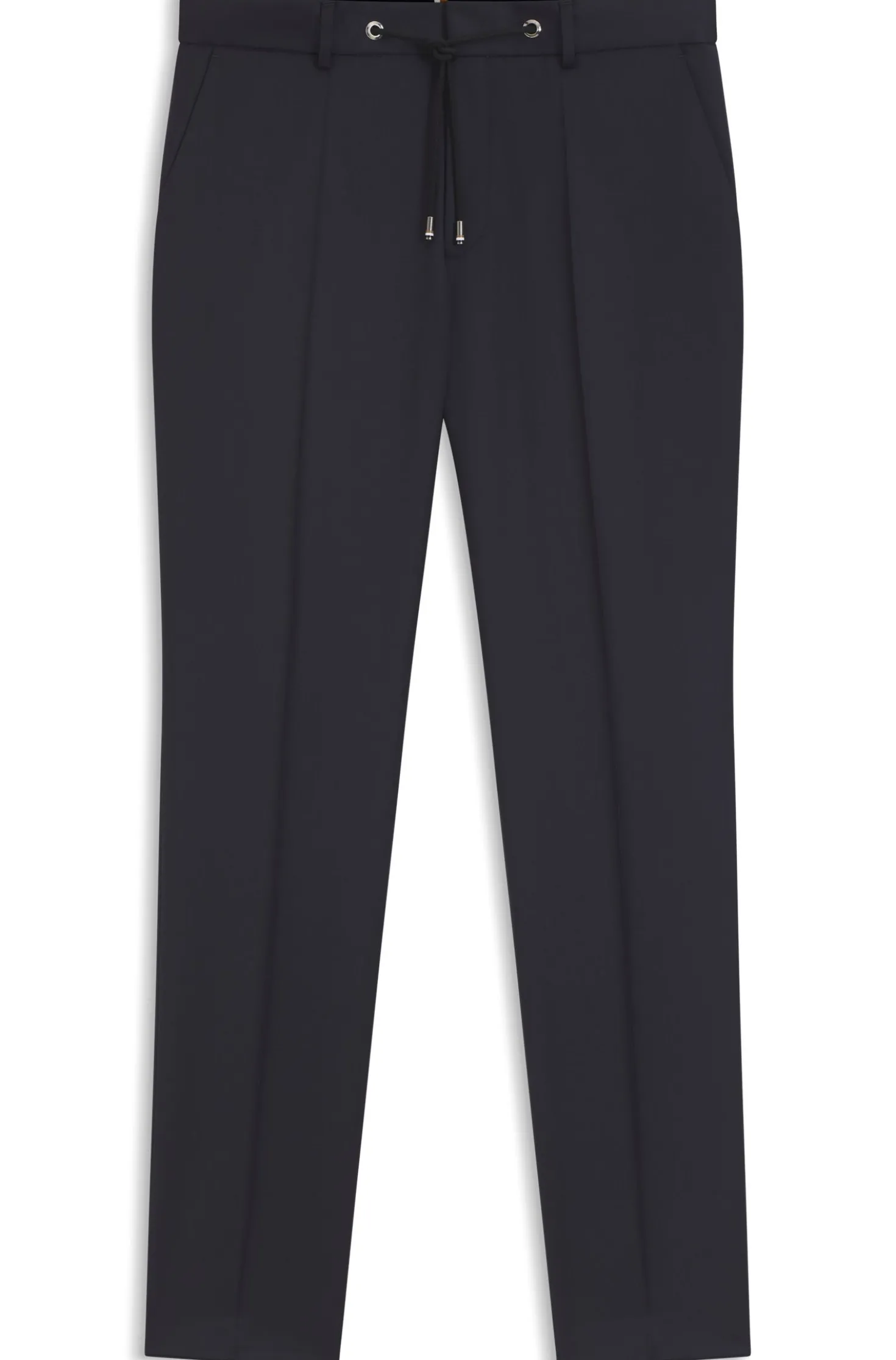 BOSS ONE Slim-fit trousers in virgin-wool serge