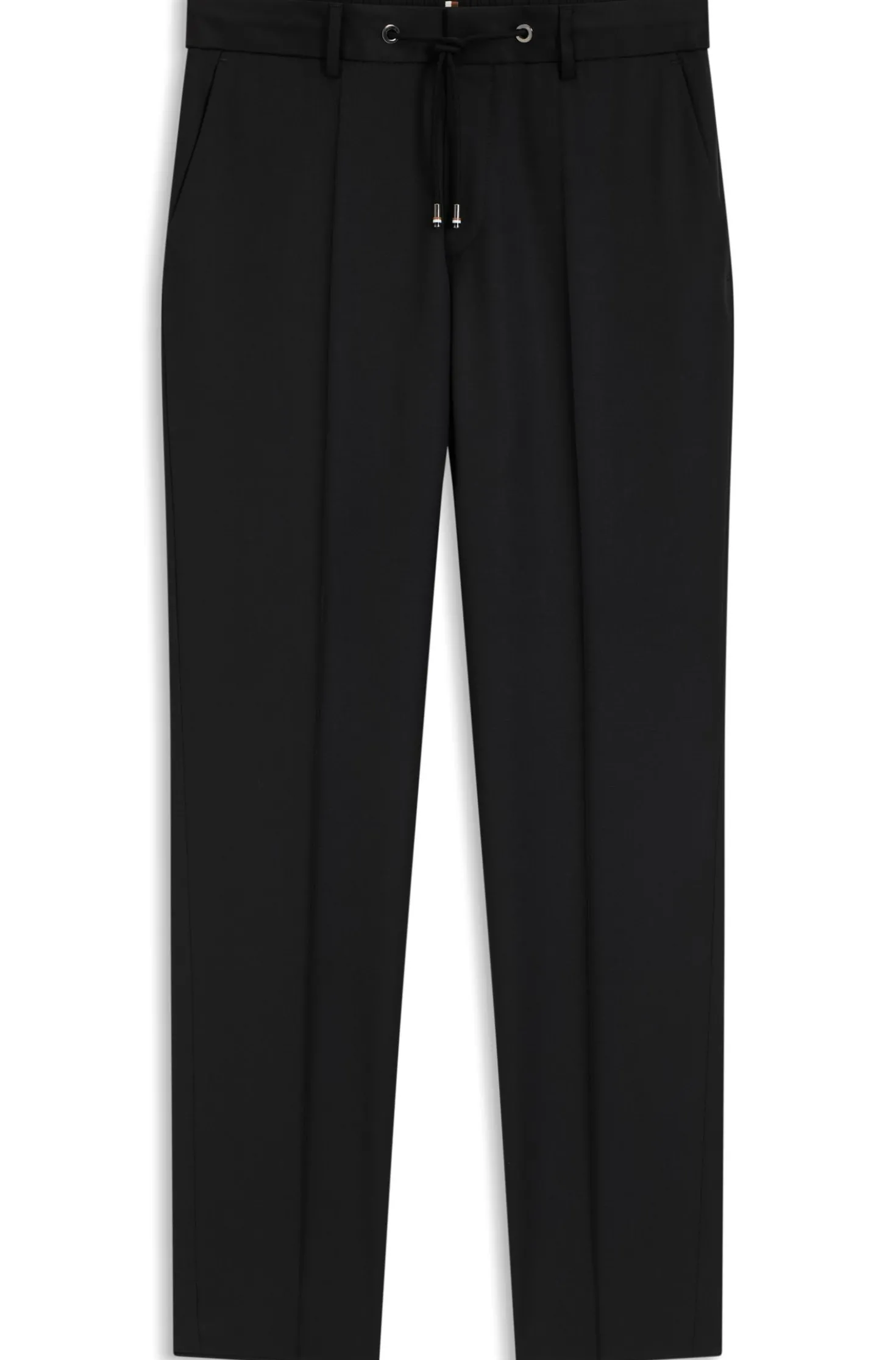BOSS ONE Slim-fit trousers in virgin-wool serge