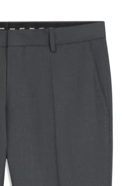 BOSS ONE Slim-fit trousers in virgin-wool serge