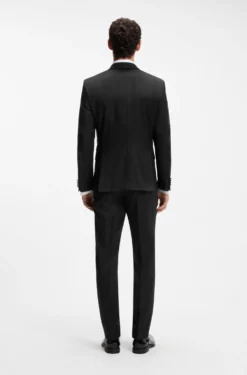 BOSS ONE Slim-fit tuxedo jacket in virgin-wool serge