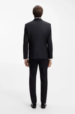 BOSS ONE Slim-fit tuxedo jacket in virgin-wool serge