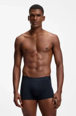 BOSS ONE three-pack of trunks in stretch cotton