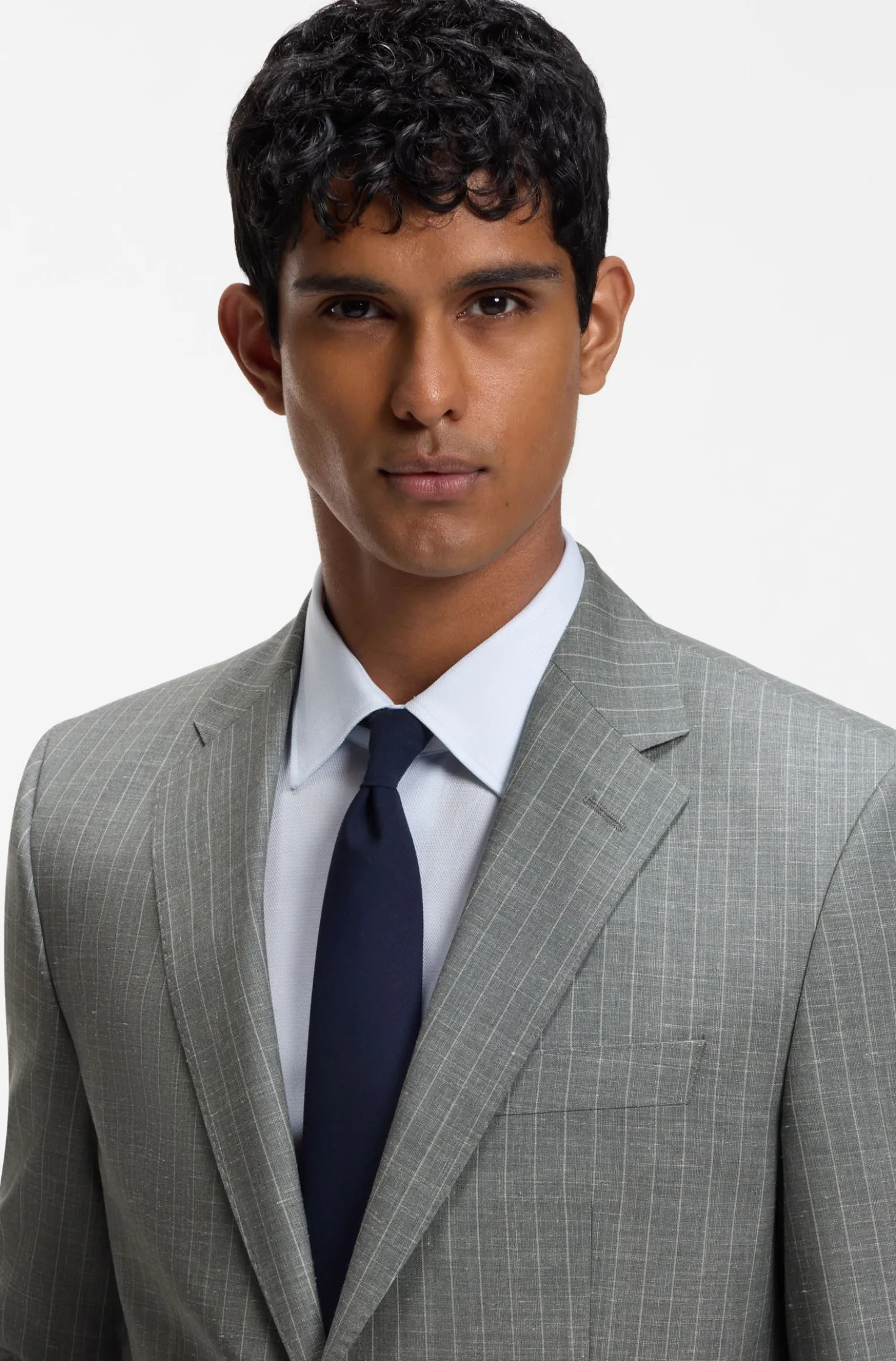 BOSS ONE Two-piece regular-fit suit in a wool blend