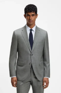 BOSS ONE Two-piece regular-fit suit in a wool blend