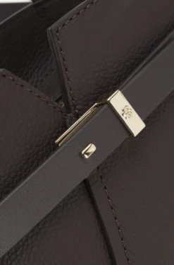 BOSS Revers mini tote bag in grained leather
