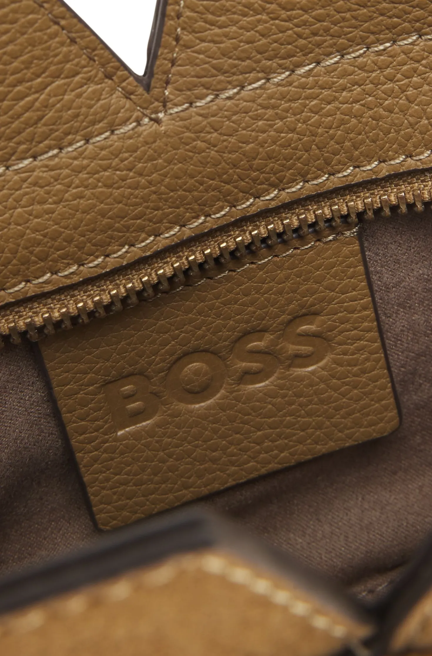 BOSS Revers mini tote bag in suede
