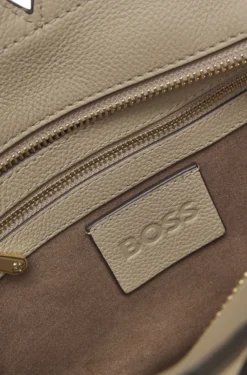 BOSS Revers small leather tote bag with belt detail