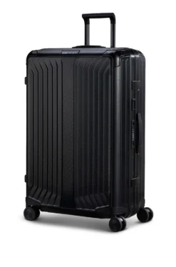 BOSS | Samsonite anodised-aluminium check-in suitcase with monograms