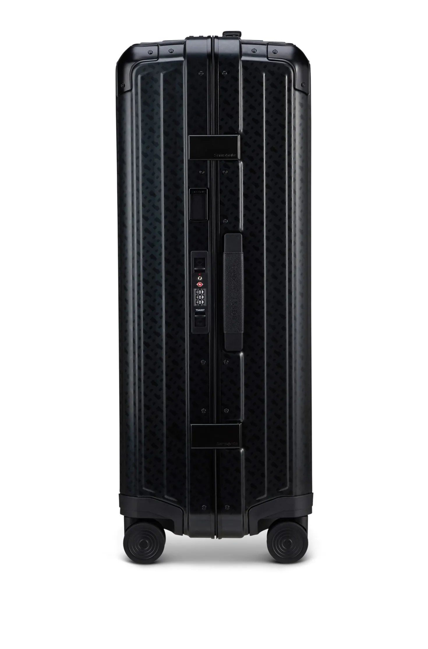 BOSS | Samsonite anodised-aluminium check-in suitcase with monograms