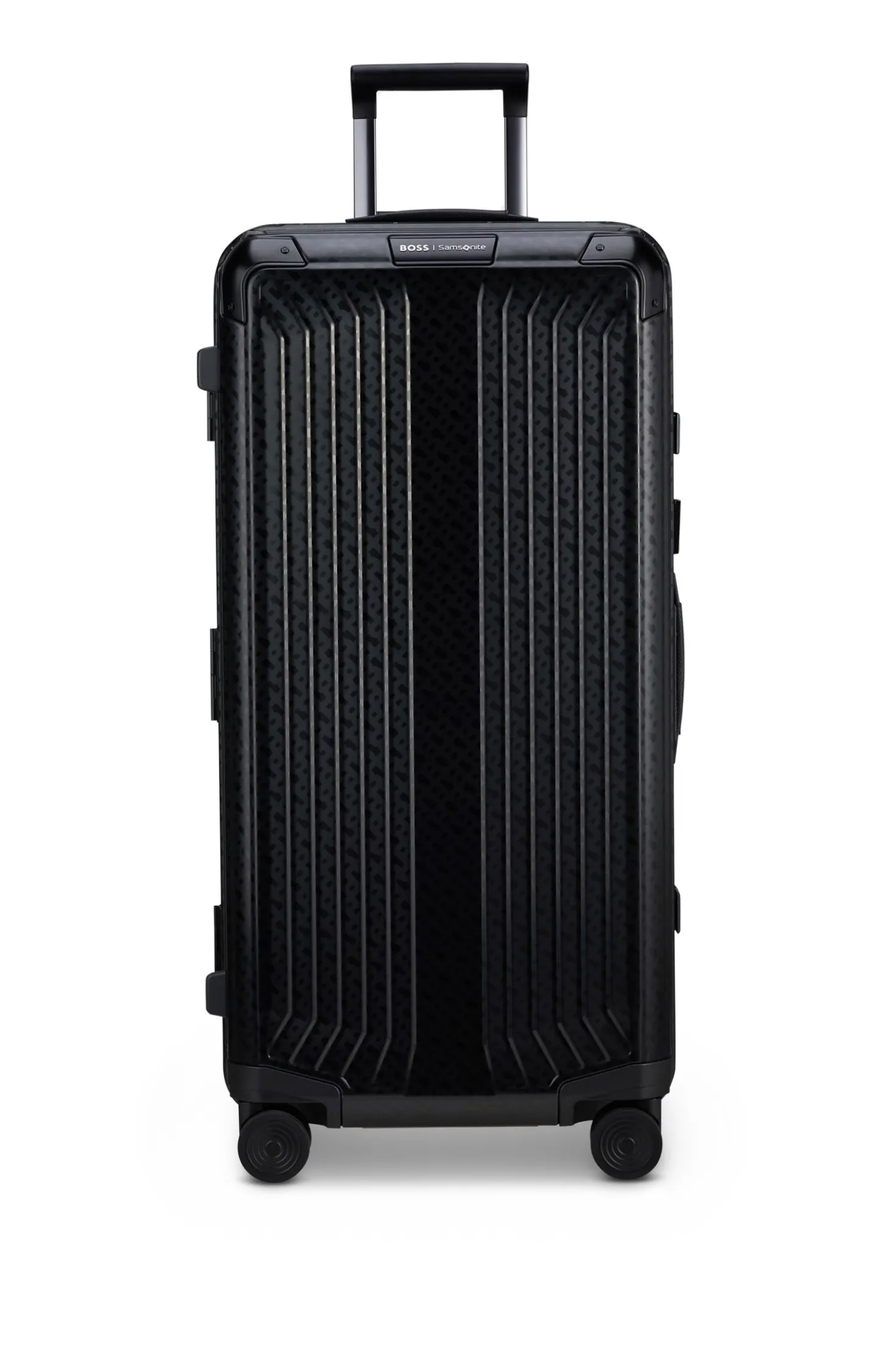 BOSS | Samsonite 106L trunk suitcase in anodised aluminium