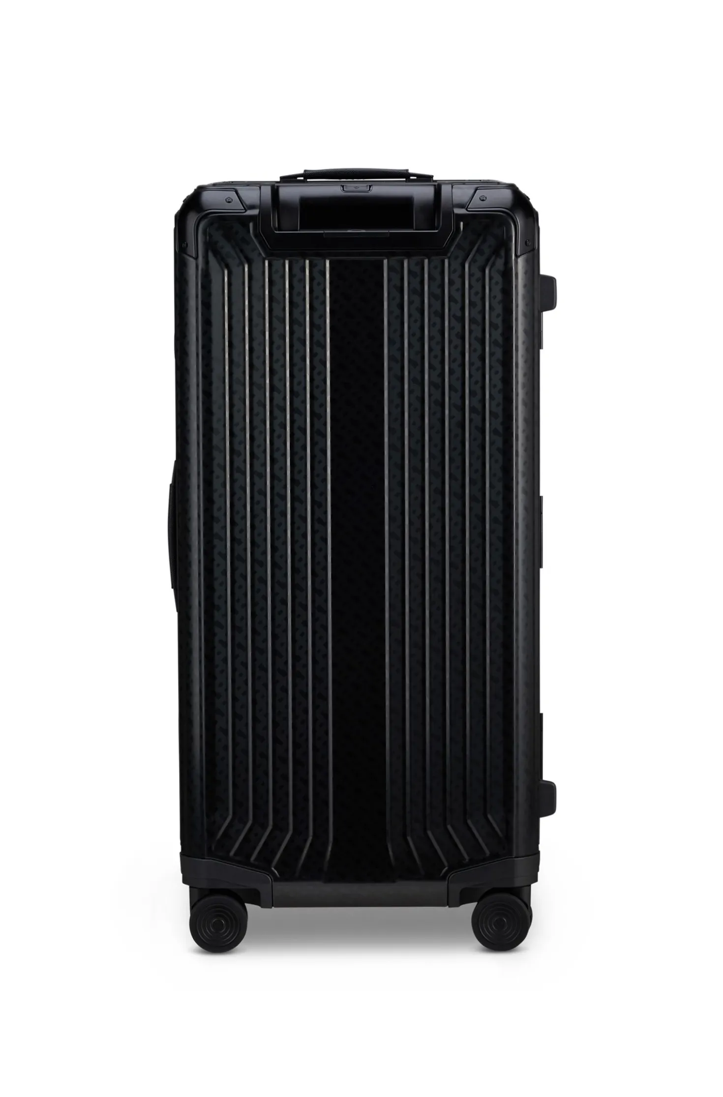 BOSS | Samsonite 106L trunk suitcase in anodised aluminium