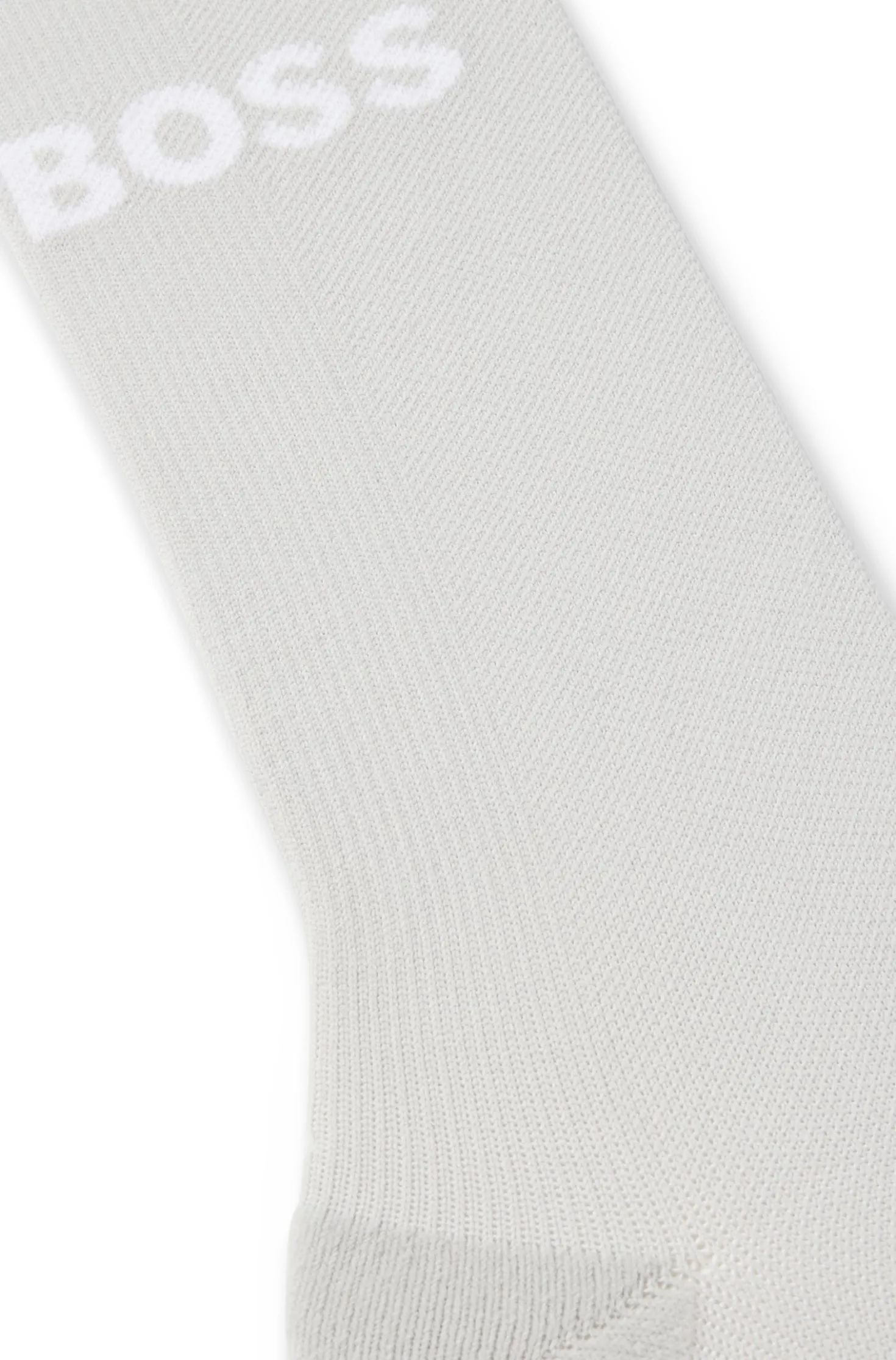 BOSS x ASSOS beige lightly insulated cycling socks