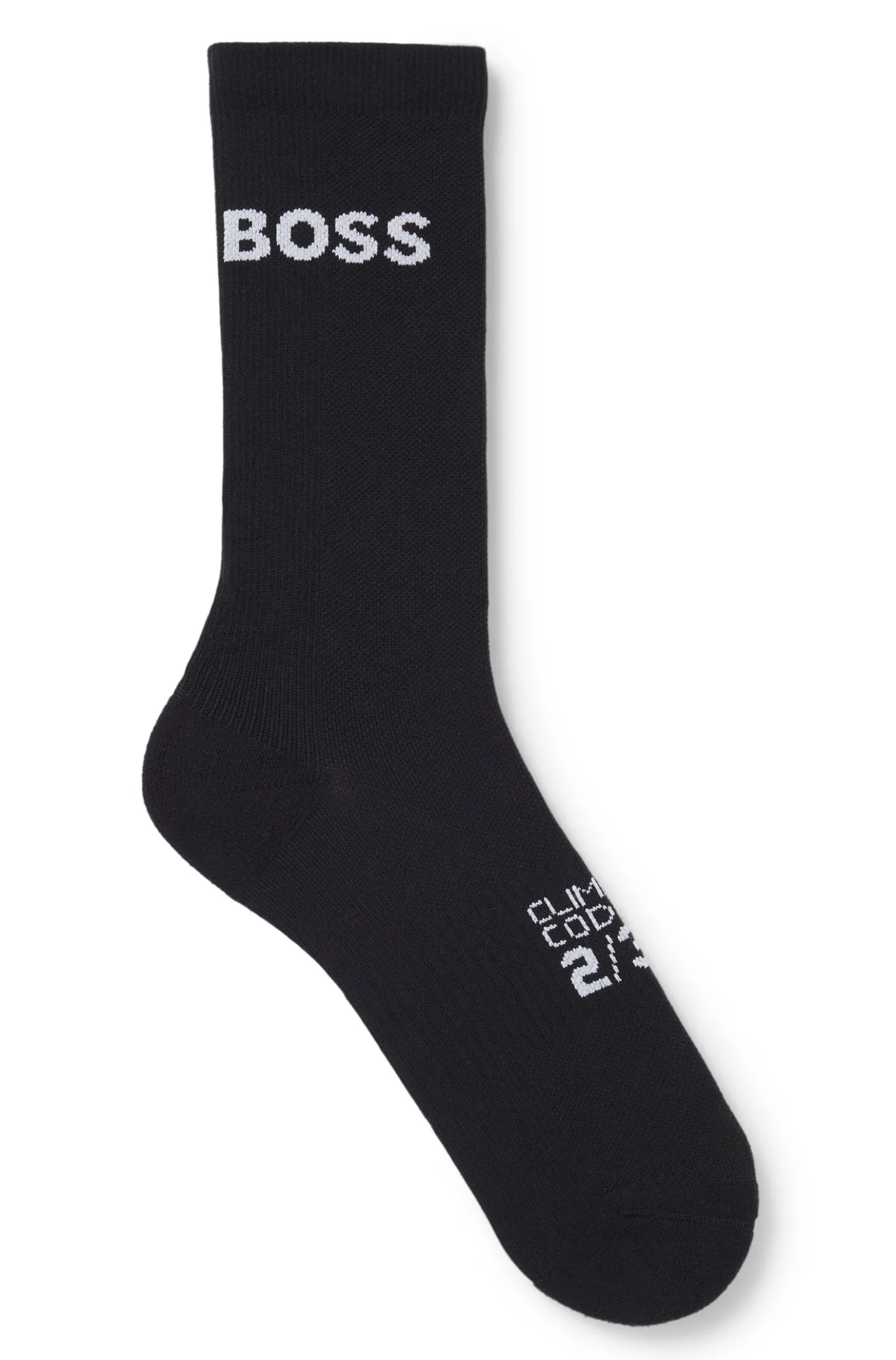 BOSS x ASSOS black lightly insulated cycling socks
