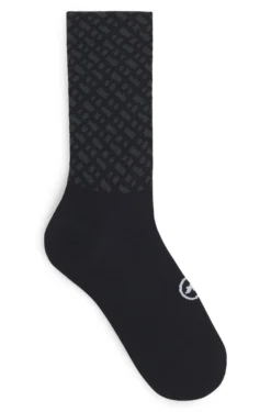 BOSS x ASSOS moisture-wicking cycling socks with seamless construction