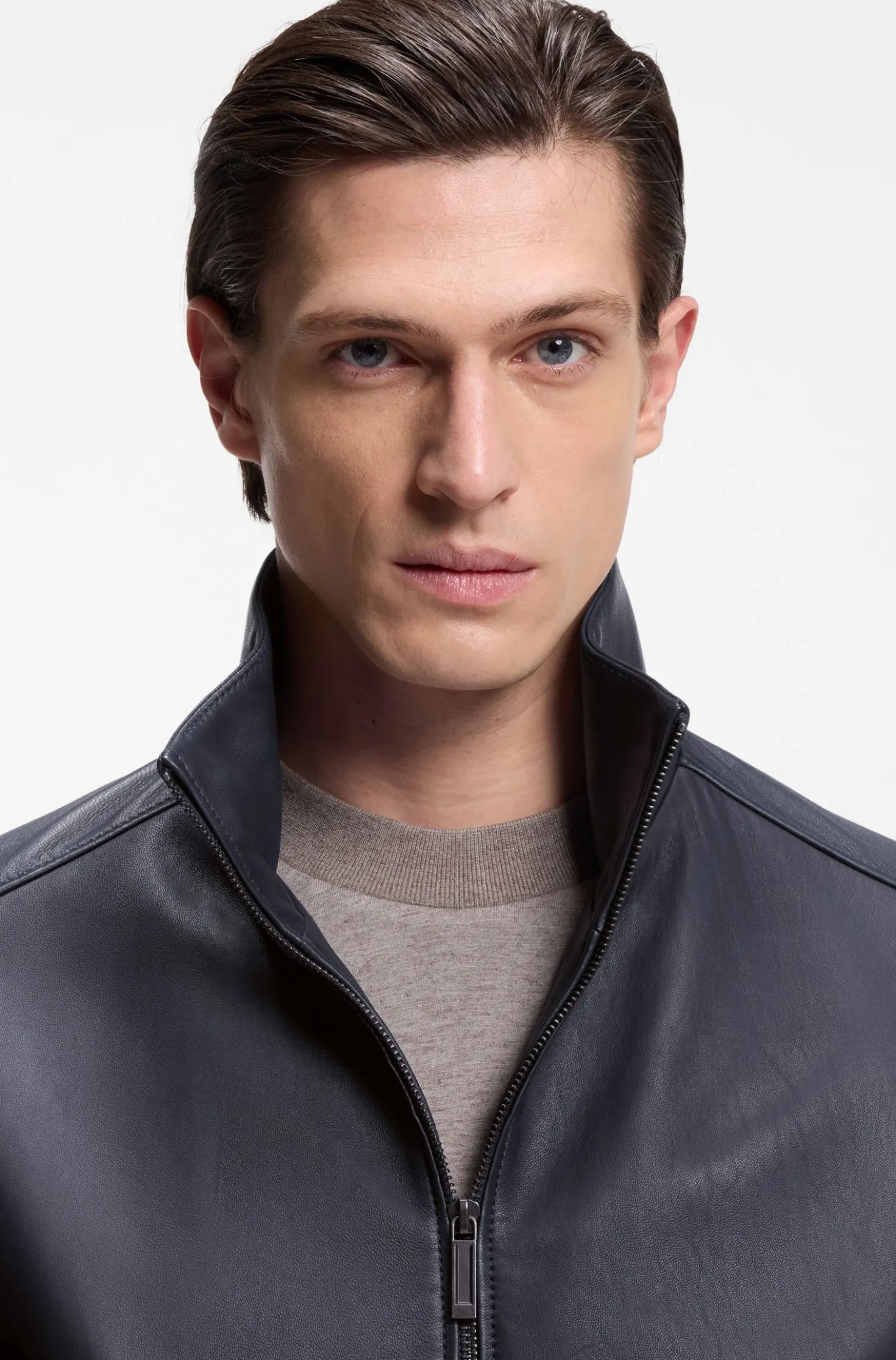 BOSS x ASTON MARTIN jacket in leather
