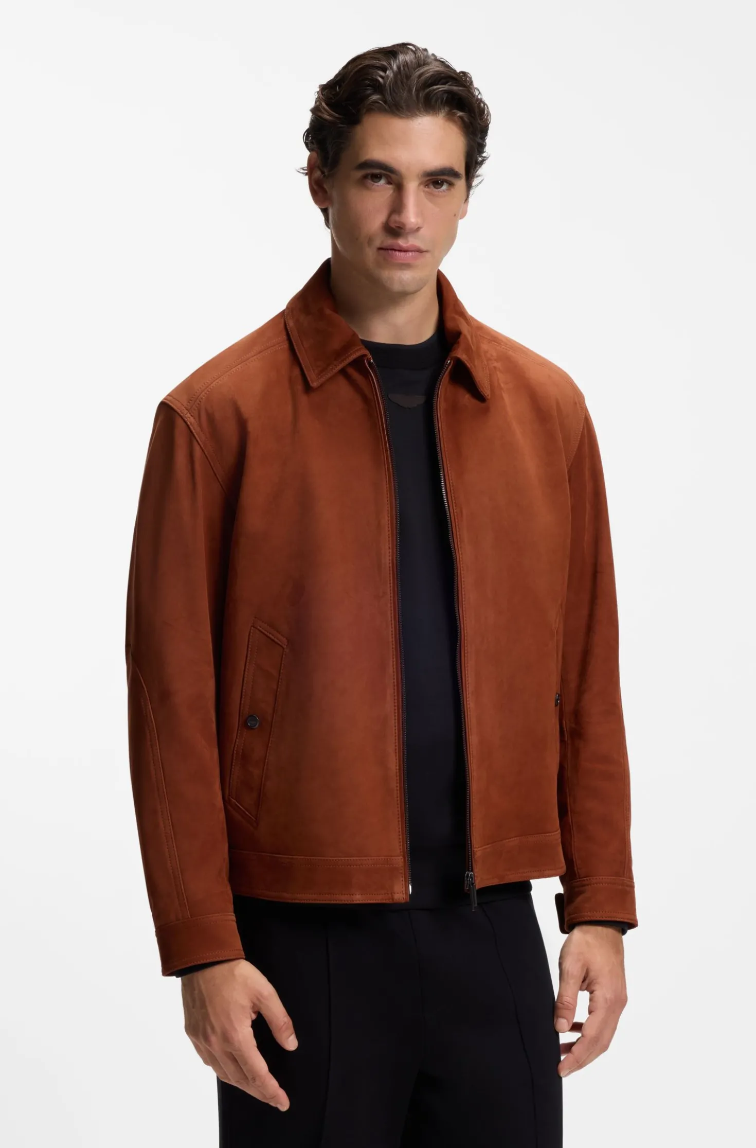 BOSS x ASTON MARTIN jacket in suede