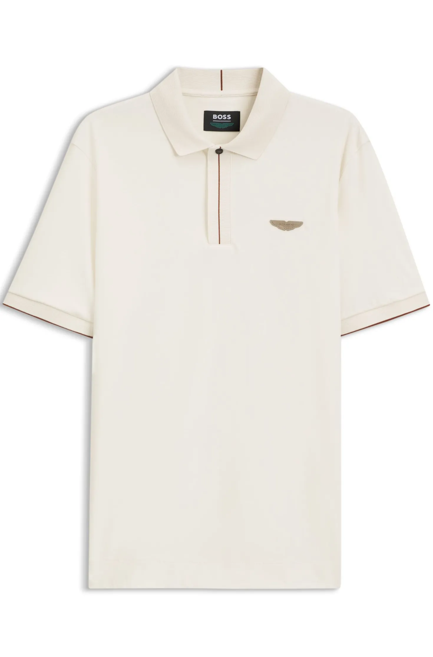 BOSS x ASTON MARTIN polo shirt in mercerised cotton