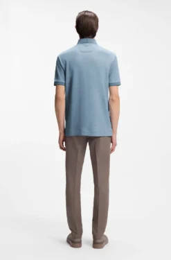 BOSS x ASTON MARTIN polo shirt in wool-cotton piqué