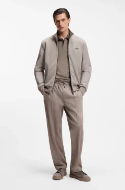 BOSS x ASTON MARTIN polo shirt in wool-cotton piqué