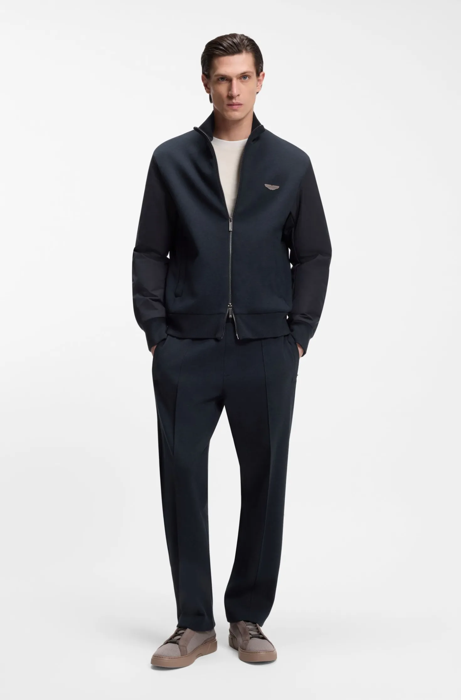 BOSS x ASTON MARTIN tracksuit bottoms with drawcord