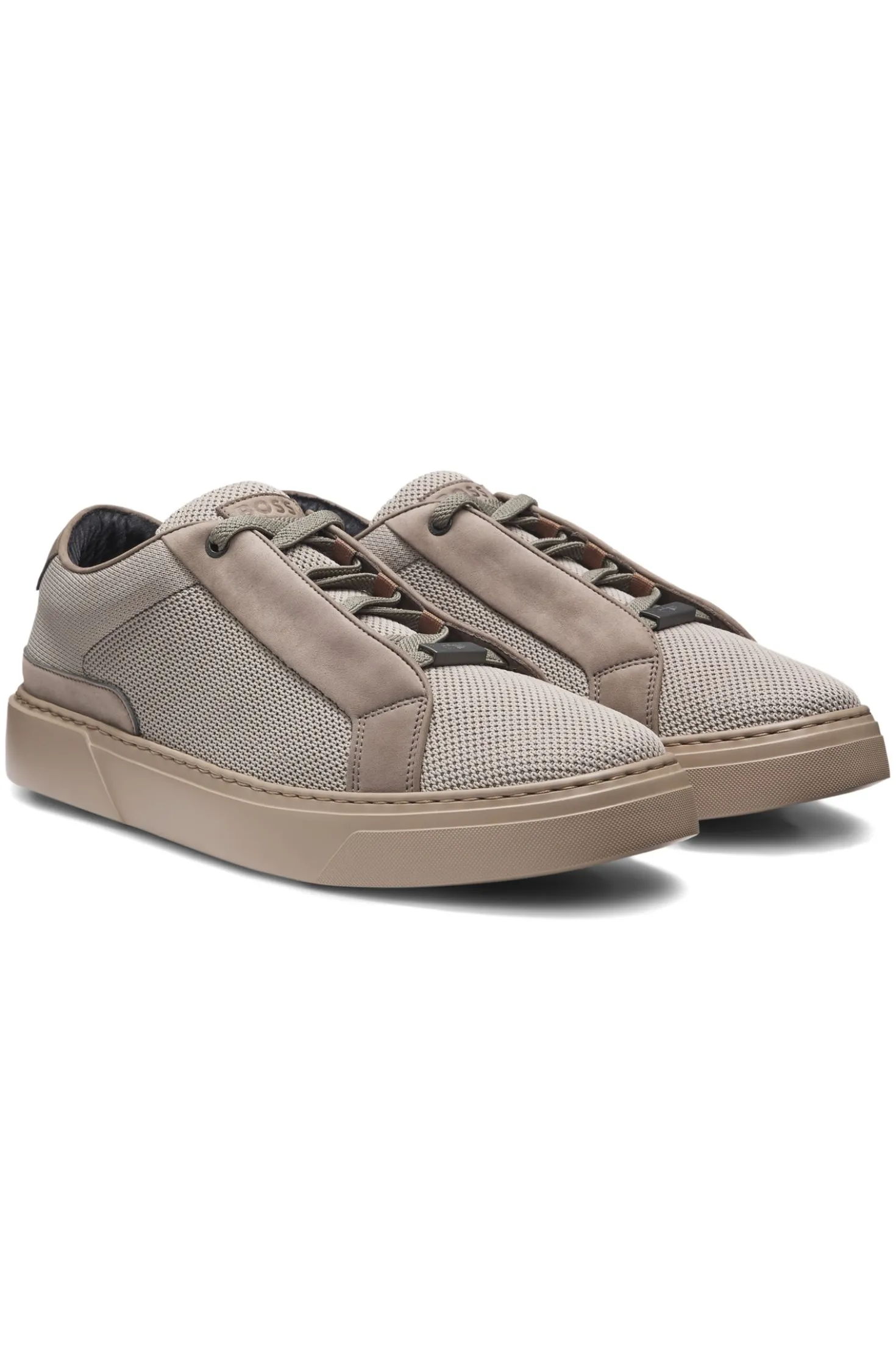 BOSS x ASTON MARTIN trainers with leather trims