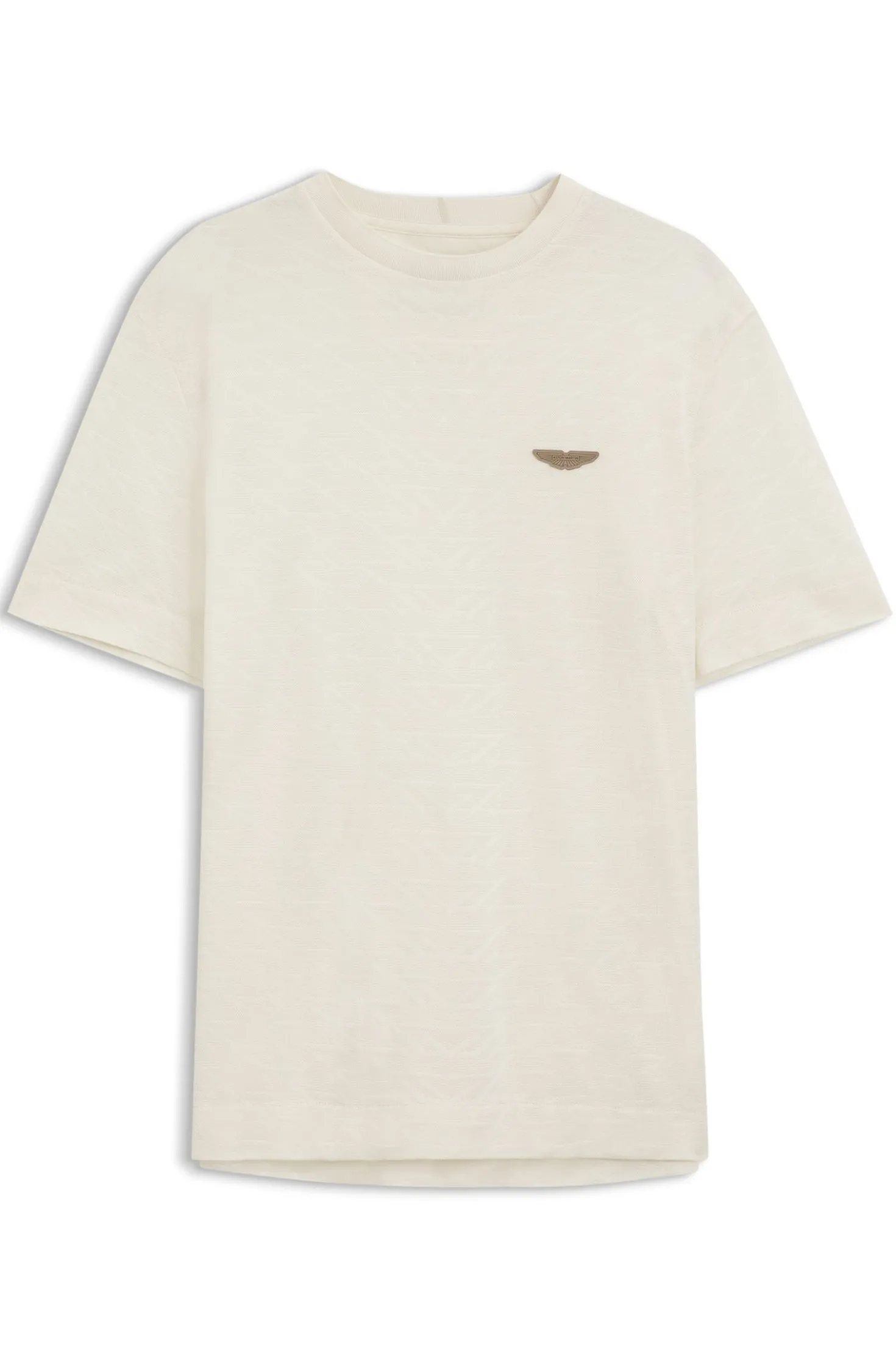 BOSS x ASTON MARTIN T-shirt in mercerised cotton jacquard